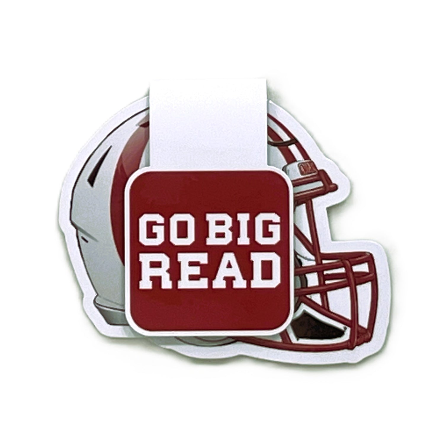 Go Big Read! | Magnetic Bookmark | Sports Fans Book Lovers