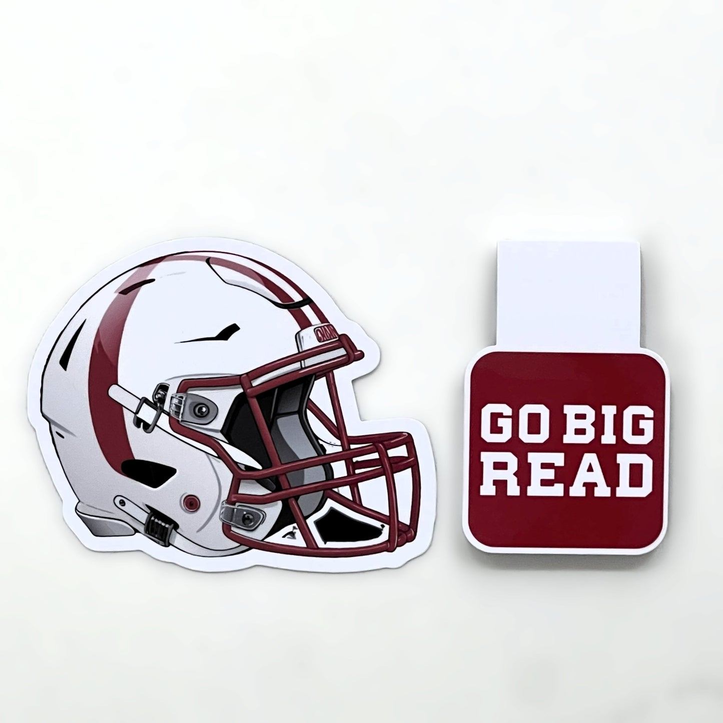 Go Big Read! | Magnetic Bookmark | Sports Fans Book Lovers