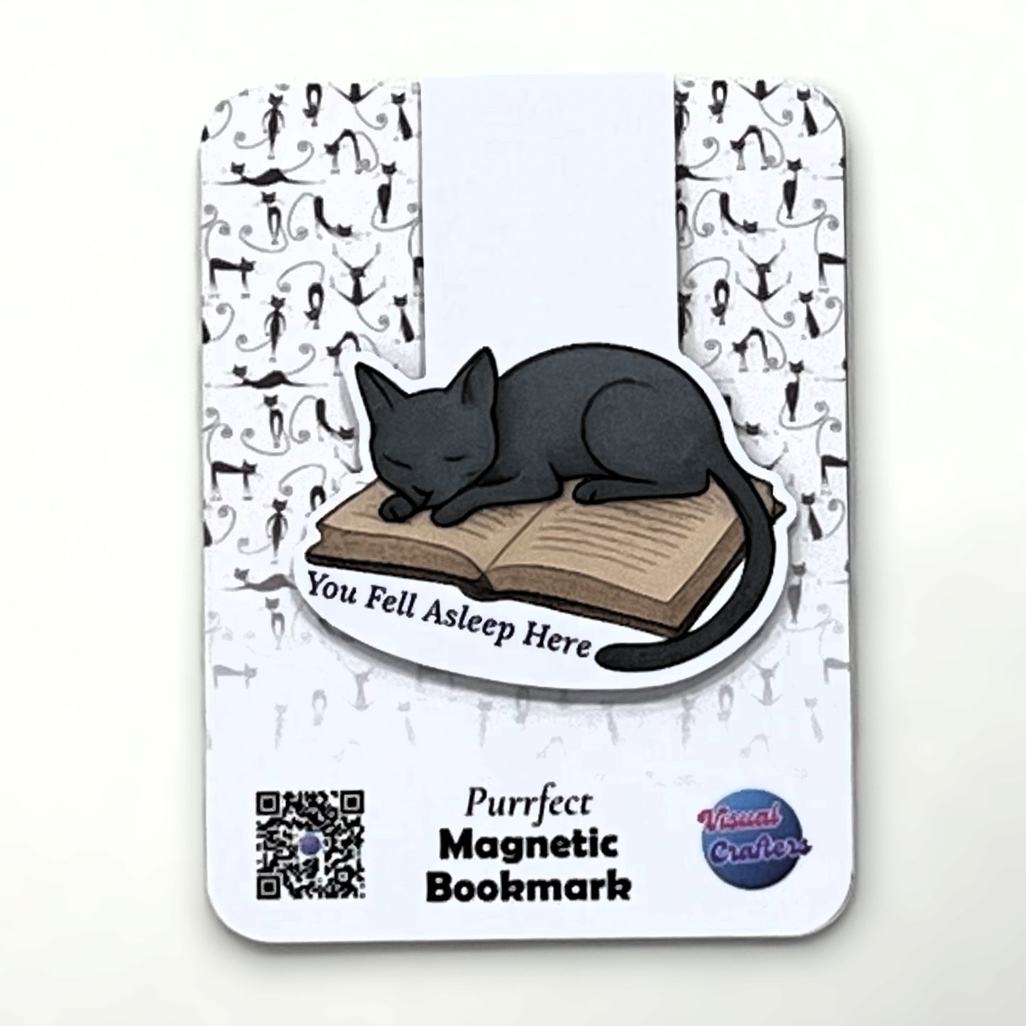 Sleeping Cat Magnetic Bookmark