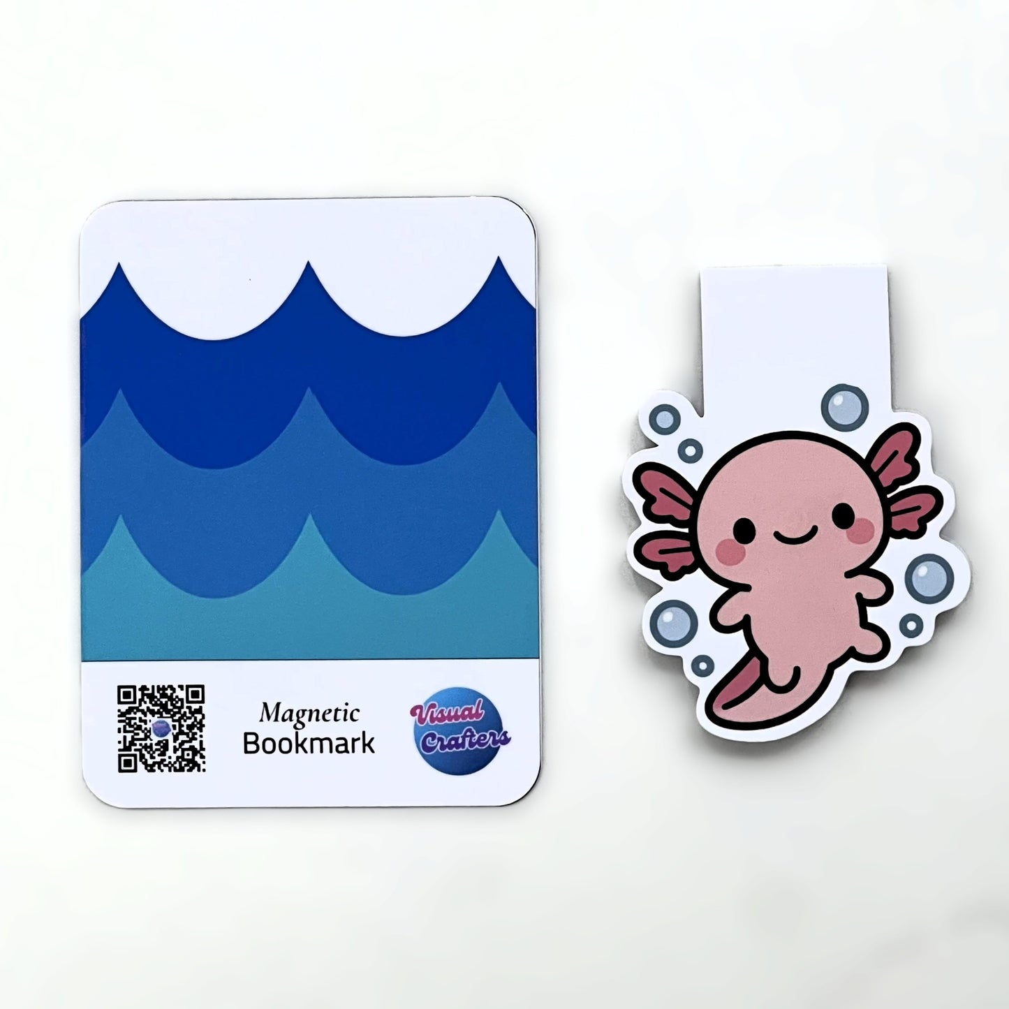Cute Axolotl Magnetic Bookmark