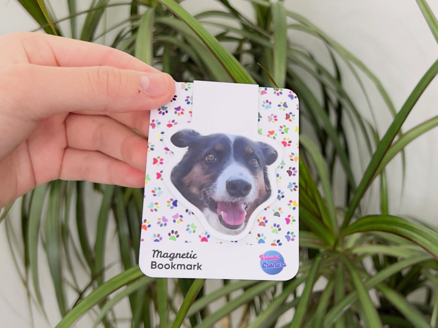 Custom Pet Photo Magnetic Bookmark | Personalized Pet Gift