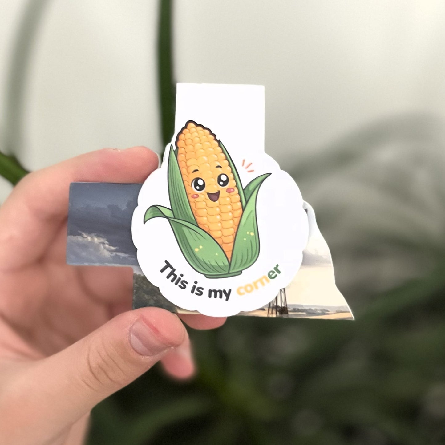 This is my CORNer Magnetic bookmark