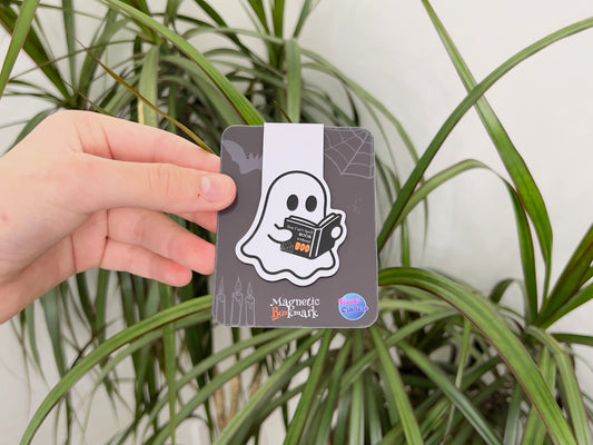 You can't Spell Book without Boo | Cute Reading Ghost | Magnetic Bookmark