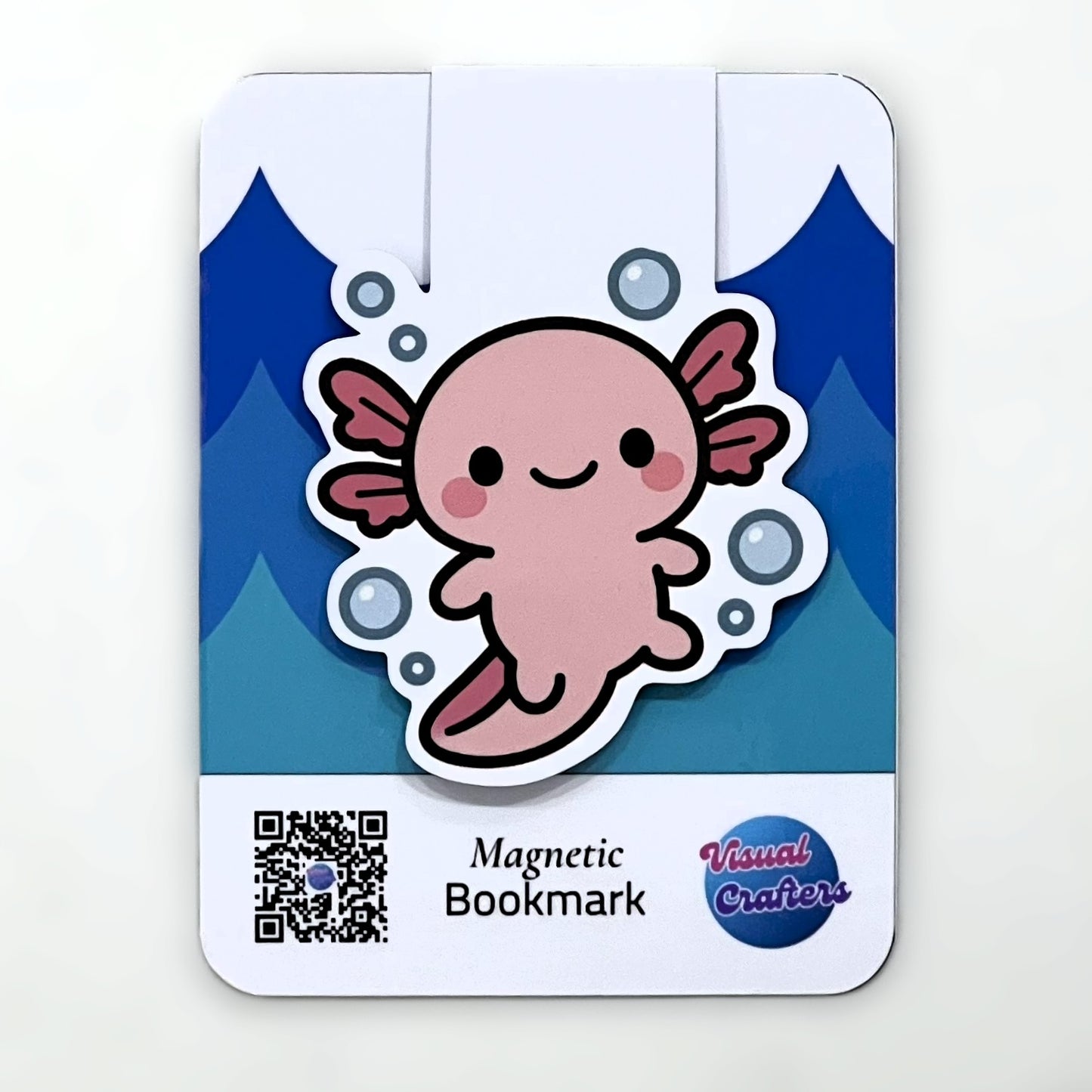 Cute Axolotl Magnetic Bookmark