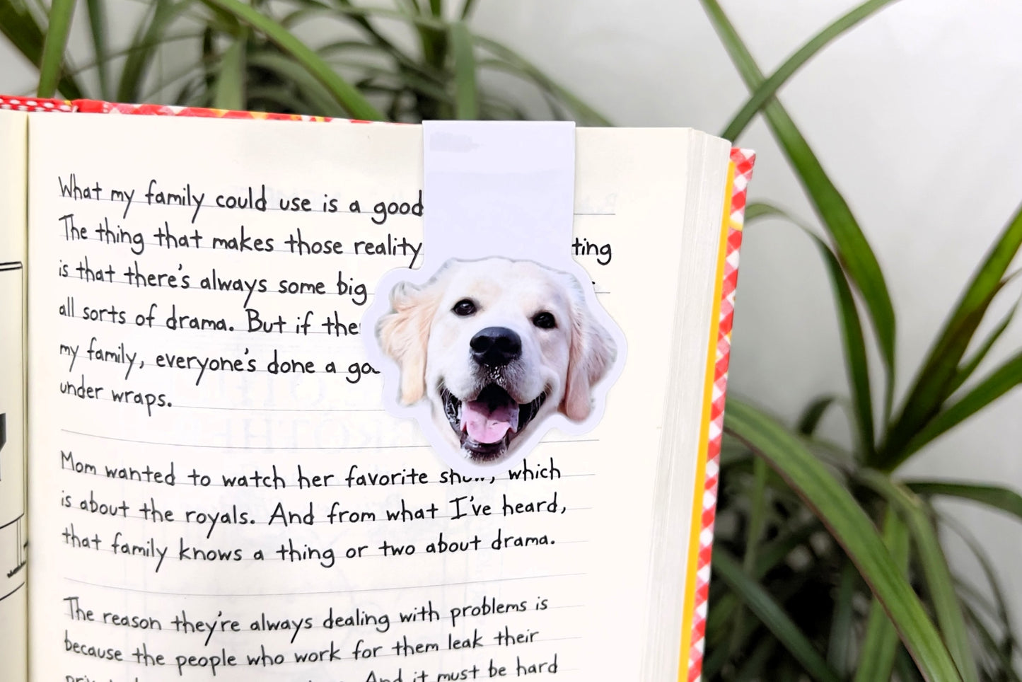 Custom Pet Photo Magnetic Bookmark | Personalized Pet Gift