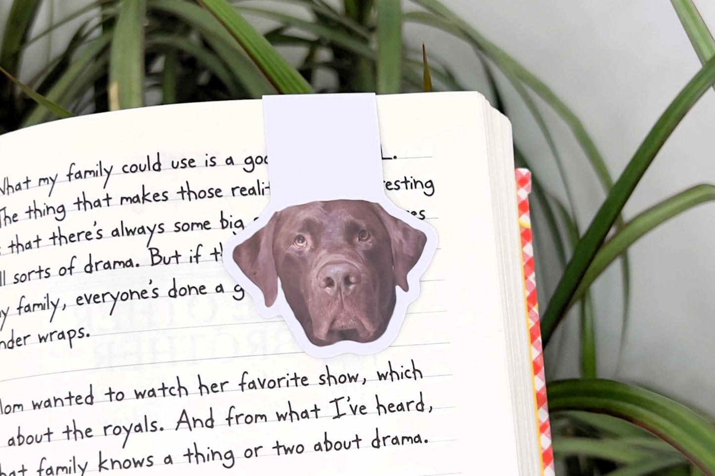 Custom Pet Photo Magnetic Bookmark | Personalized Pet Gift