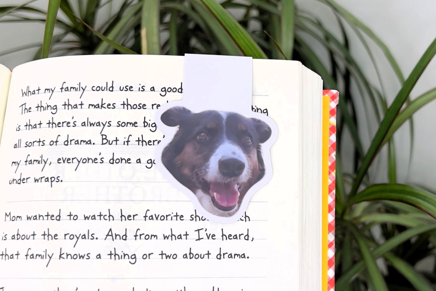 Custom Pet Photo Magnetic Bookmark | Personalized Pet Gift