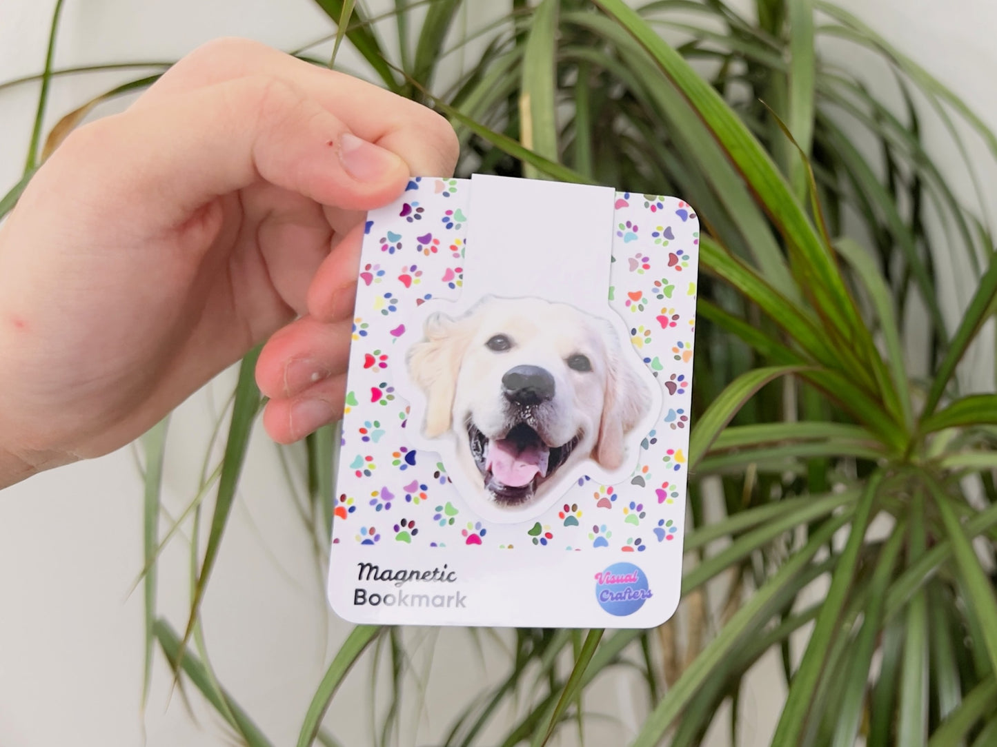 Custom Pet Photo Magnetic Bookmark | Personalized Pet Gift