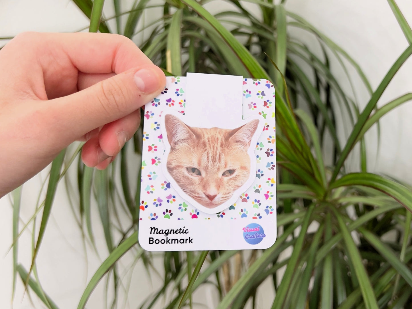 Custom Pet Photo Magnetic Bookmark | Personalized Pet Gift